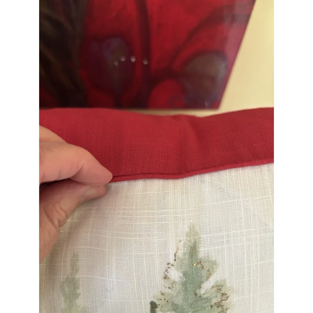 Santa Golden Retriever Christmas Duck Feather Fill Pillow by Santa's Workshop